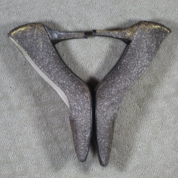 Stuart Weitzman Size 8 Pyrite Glitter Heels - Picture 2 of 6
